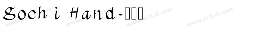 gochi Hand字体转换